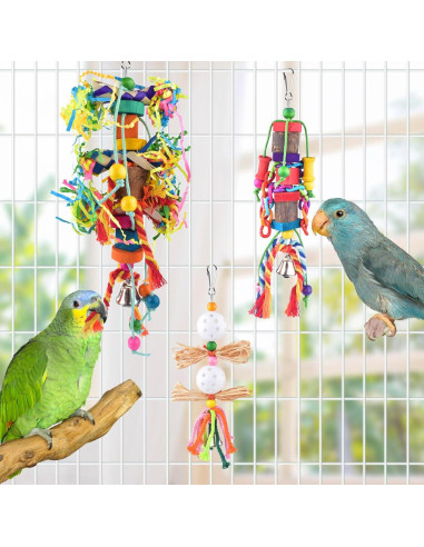 Juguetes para Aves KATUMO 7 en 1 - Escalera, Columpio y Perchas