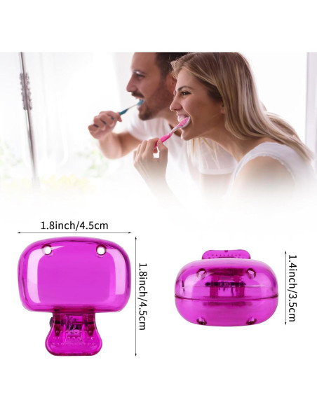 6 Cubiertas de Cepillo de Dientes Atiloy - Portátiles y Coloridas