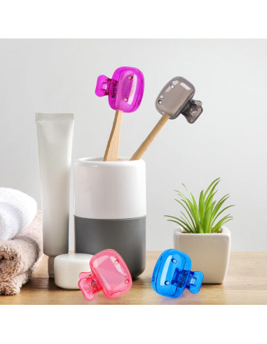 6 Cubiertas de Cepillo de Dientes Atiloy - Portátiles y Coloridas