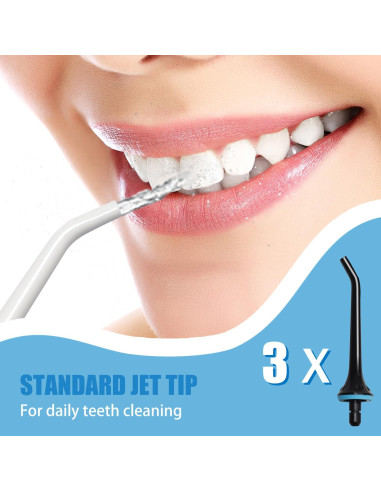 3 Puntas de Reemplazo para Irrigador Dental Nicwell/COSLUS