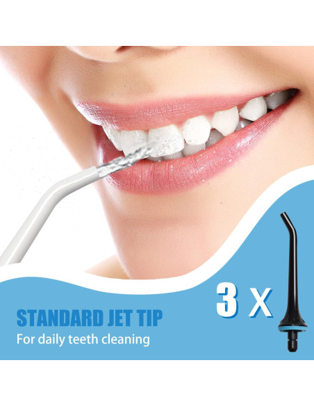 3 Puntas de Reemplazo para Irrigador Dental Nicwell/COSLUS