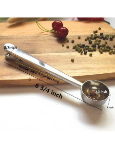 Paquete de 4 cucharas medidoras de acero inoxidable 15 ml 2