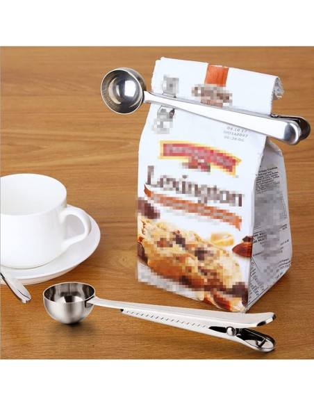 Paquete de 4 cucharas medidoras de acero inoxidable 15 ml