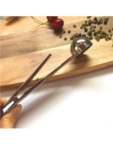 Paquete de 4 cucharas medidoras de acero inoxidable 15 ml