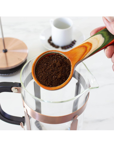 Cucharón de Café Marrakesh Baltique - Madera de Abedul Colorido