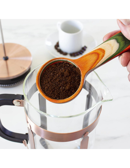 Cucharón de Café Marrakesh Baltique - Madera de Abedul Colorido