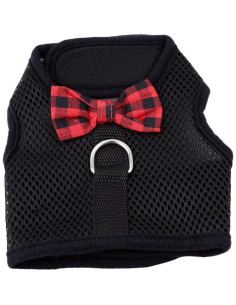 Arnés Ajustable para Conejo Wontee - Malla Suave Negro S 2