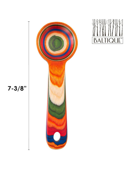 Cucharón de Café Marrakesh Baltique - Madera de Abedul Colorido