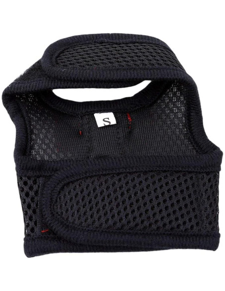 Arnés Ajustable para Conejo Wontee - Malla Suave Negro S