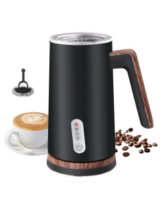 Espumador de Leche Eléctrico NESSGRAIM N17 4 en 1 Negro