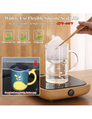 Tapa de Silicona Reutilizable Adpartner para Latas - 10 Piezas