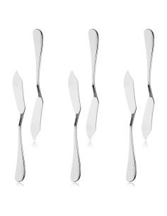 Cuchillos para Untar KINMINGZHU Acero Inoxidable 6 Piezas 15 cm