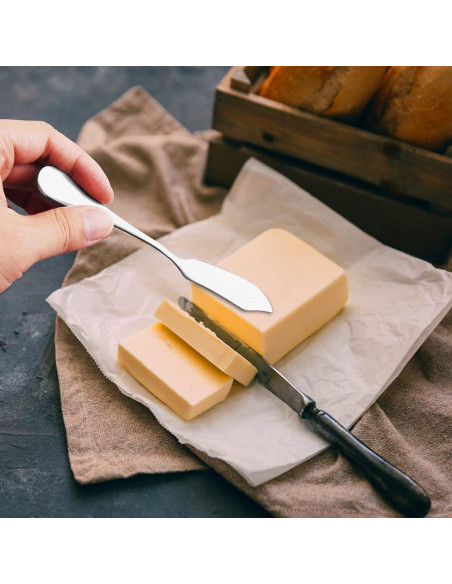 Cuchillos para Untar KINMINGZHU Acero Inoxidable 6 Piezas 15 cm