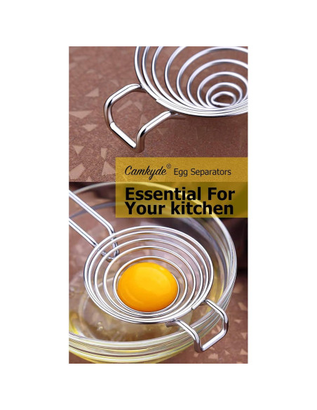 Separador de Huevos CAMKYDE Acero Inoxidable Rojo 0.095 kg