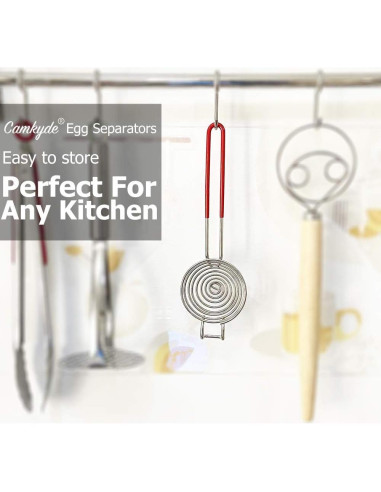 Separador de Huevos CAMKYDE Acero Inoxidable Rojo 0.095 kg
