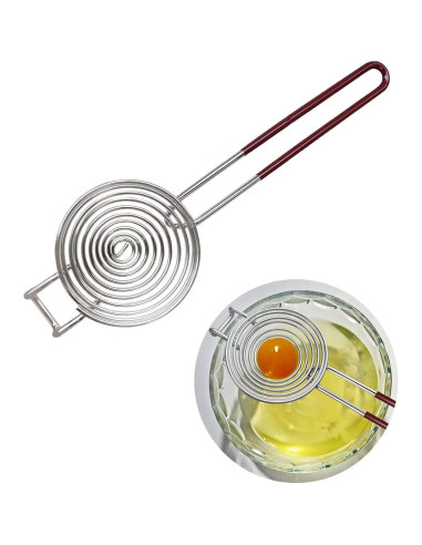 Separador de Yema y Clara de Huevo Yuntop Acero Inoxidable 25.5 cm