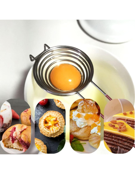 Separador de Yema y Clara de Huevo Yuntop Acero Inoxidable 25.5 cm