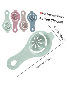 Separador de Clara de Huevo Bamutu 4 Piezas Resina Alimentaria 2