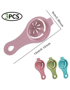 Separador de Huevos 3 Piezas Bamutu - Resina Alimentaria Rosa 2