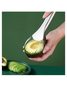 Cortador de Aguacate Shofilt 2-en-1 Acero Inoxidable Apto Lavavajillas