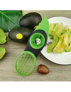 Cortador de Aguacate 3-en-1 Genérico - Corta, Quita Hueso y Rebanas 2