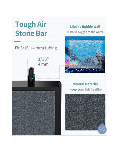 Difusor de Burbuja Pawfly 20.32 cm Gris para Acuario