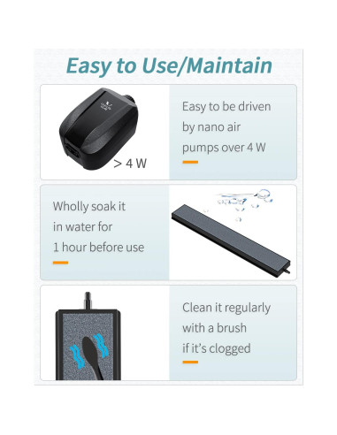 Difusor de Burbuja Pawfly 20.32 cm Gris para Acuario