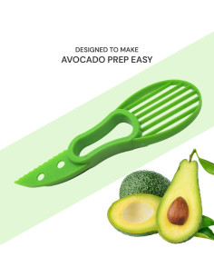 Cortador de Aguacate Gadgetime USA 3 en 1 Verde - 40.8g 2