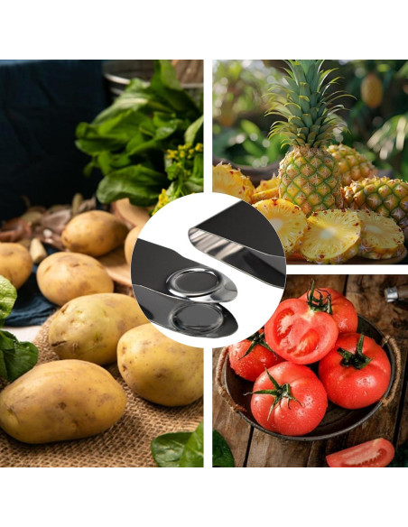 4 Desgajadoras de Fresas Acero Inoxidable Zuylikxy - Herramientas de Cocina