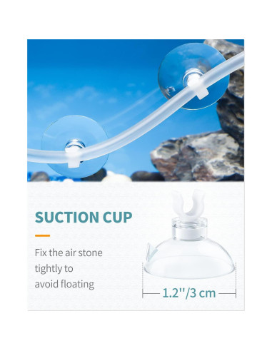 Difusor de Burbuja Pawfly 20.32 cm Gris para Acuario