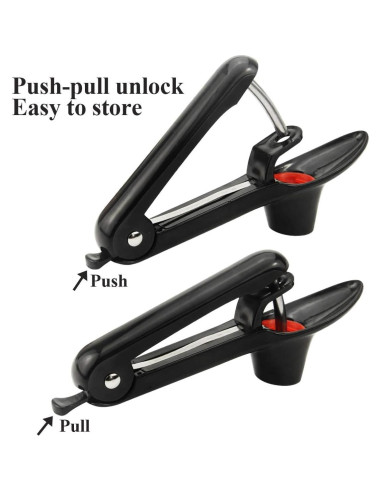 Herramienta Quita Huesos de Cereza Racoshk - Negro, 2.79 cm