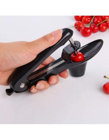 Herramienta Quita Huesos de Cereza Racoshk - Negro, 2.79 cm