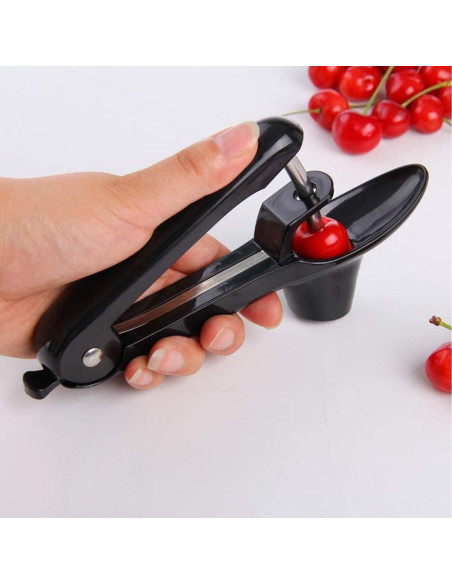 Herramienta Quita Huesos de Cereza Racoshk - Negro, 2.79 cm
