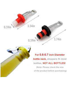Tapones para Vino M MUGIT Reutilizables Silicona 4 Colores 2