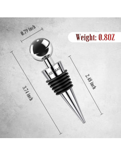 Tapones para Botellas de Vino LIGTMAR 4 Pcs Silicona Ecológica 2