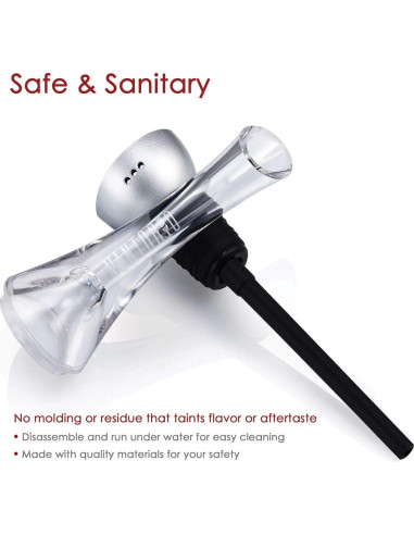 Aerador y Vertedor de Vino Vintorio Premium - Plata