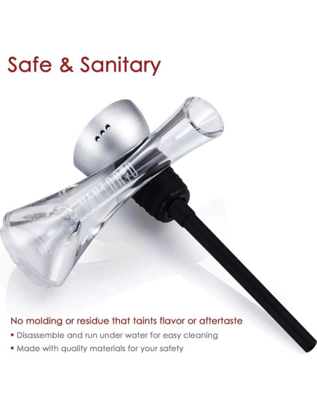 Aerador y Vertedor de Vino Vintorio Premium - Plata