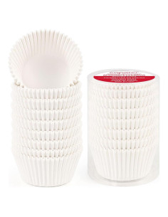 Forros para Cupcake Estándar Caperci 200 Unidades Blancos