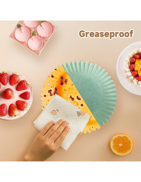 Forros de Cupcake Estándar xlloest Arcoíris Brillantes 400 Pzas