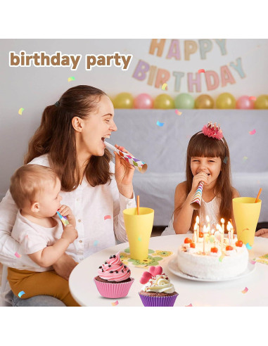 Forros de Cupcake Estándar xlloest Arcoíris Brillantes 400 Pzas