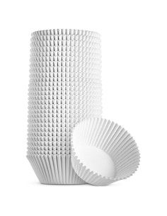 Forros para Cupcakes Green Direct 500 Piezas Blancos Desechables