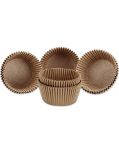 Forros para Cupcakes Estándar GiFBERA 200 Unidades Naturales 2