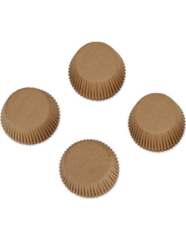 Forros para Cupcakes Estándar GiFBERA 200 Unidades Naturales