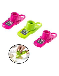 Rallador de Jengibre y Ajo Ximimark 3 Pcs Plástico Verde