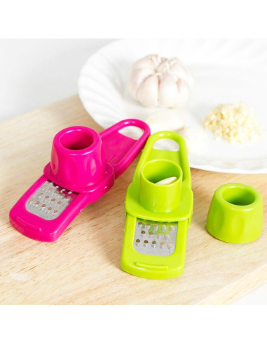 Rallador de Jengibre y Ajo Ximimark 3 Pcs Plástico Verde