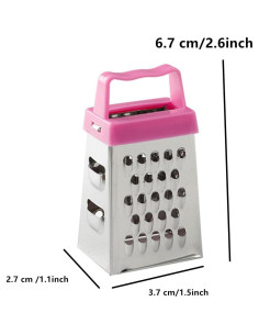 Mini Rallador de Queso AISIBO 3PCS Acero Inoxidable Compacto 2