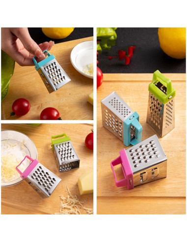 Mini Rallador de Queso AISIBO 3PCS Acero Inoxidable Compacto