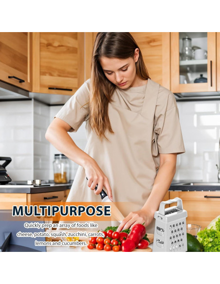 Mini Rallador de Queso ElevateTech 3 Piezas Acero Inoxidable