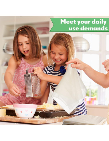 20 Paños de Queso Reutilizables Chumia 50x50 cm Algodón Sin Blanquear