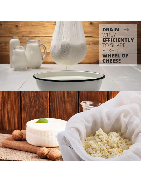 Paño de Queso Sufaniq Grado 90 100% Algodón 0.84 m Reutilizable